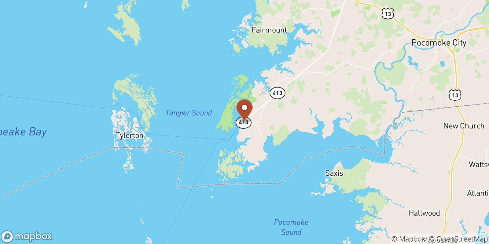 Crisfield sea temperature map