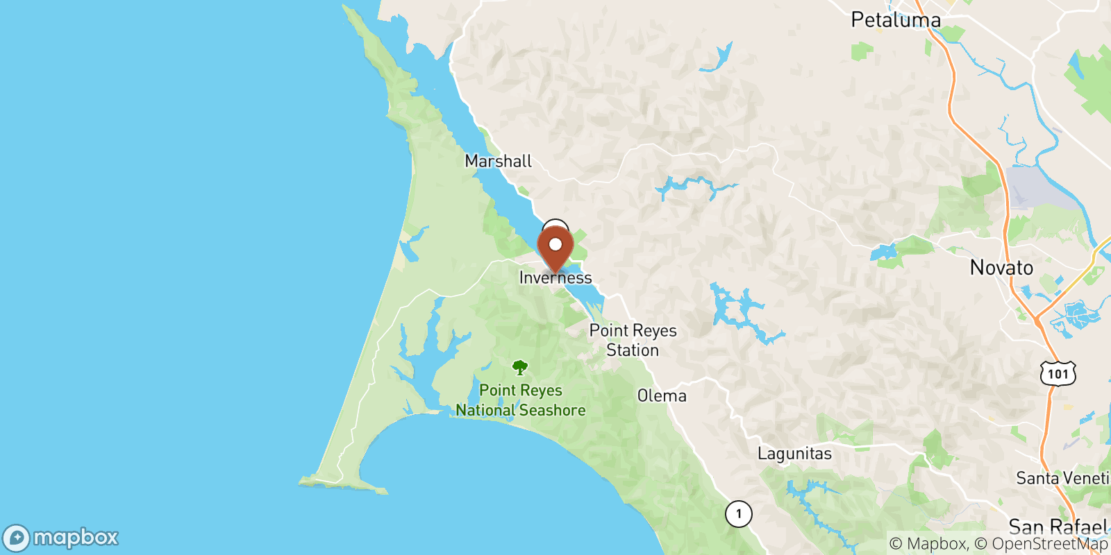 Inverness sea temperature map