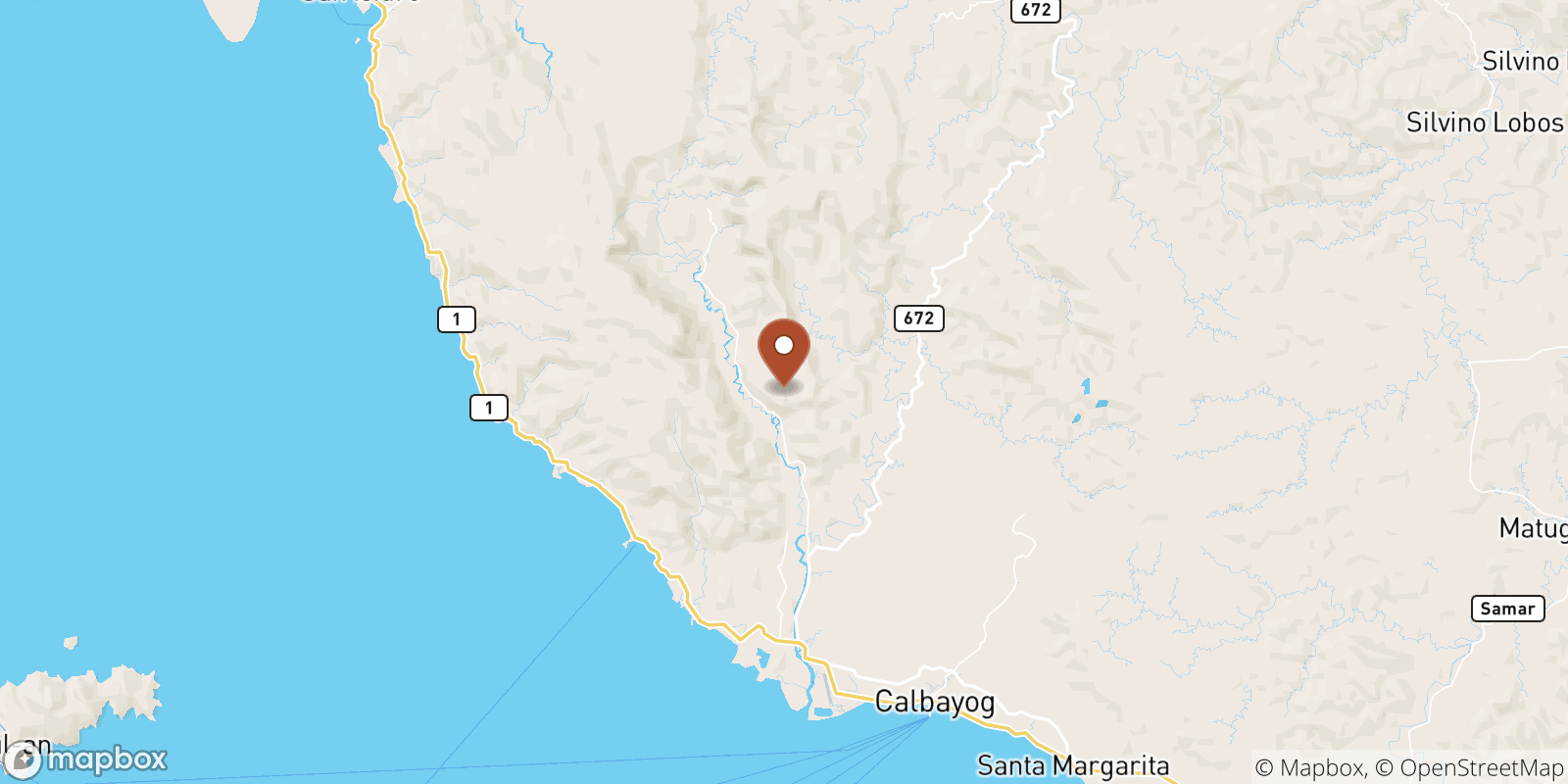 Cabatuan sea temperature map