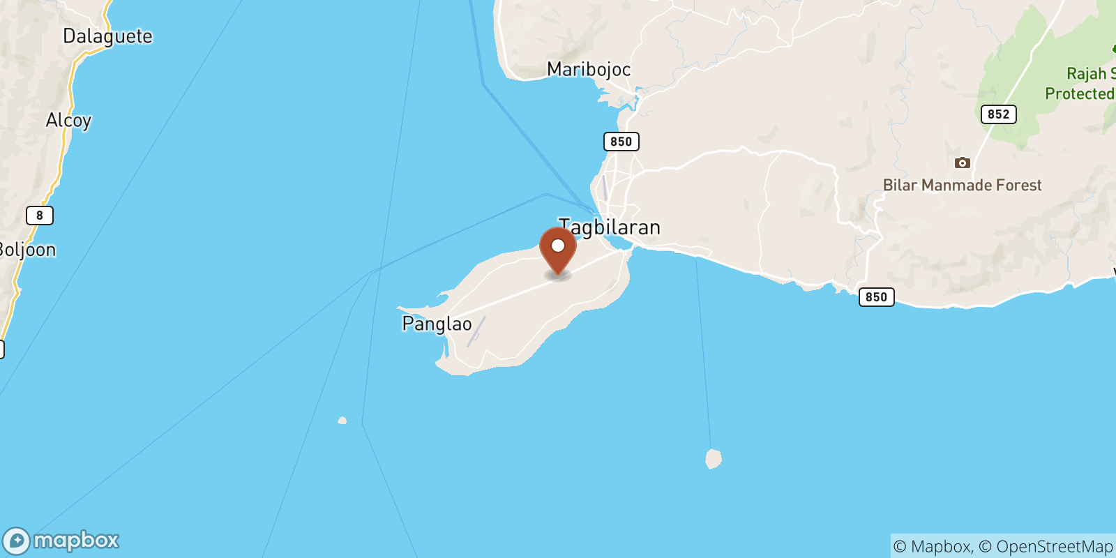 Dauis sea temperature map