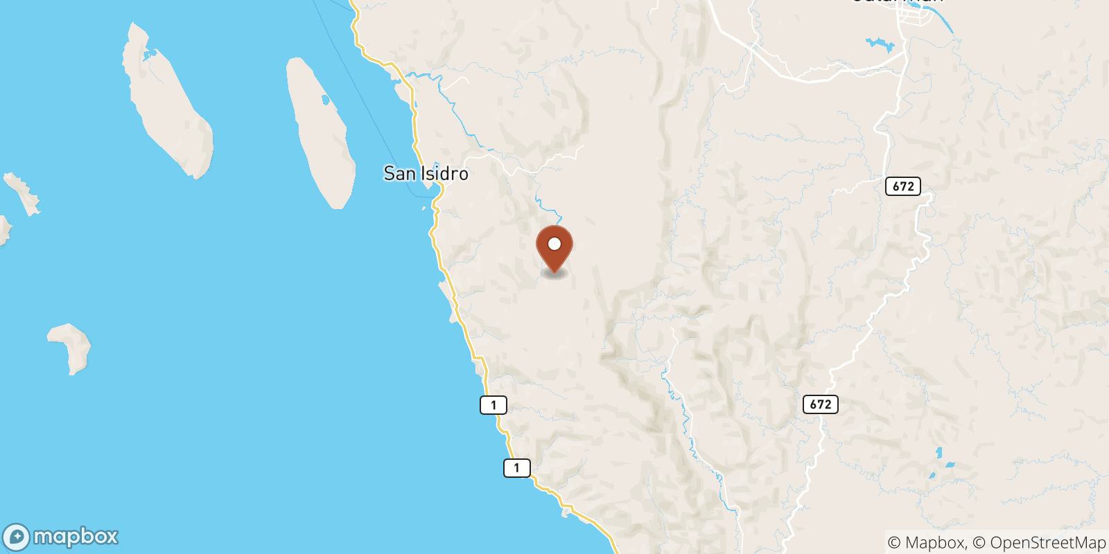 Palanit sea temperature map