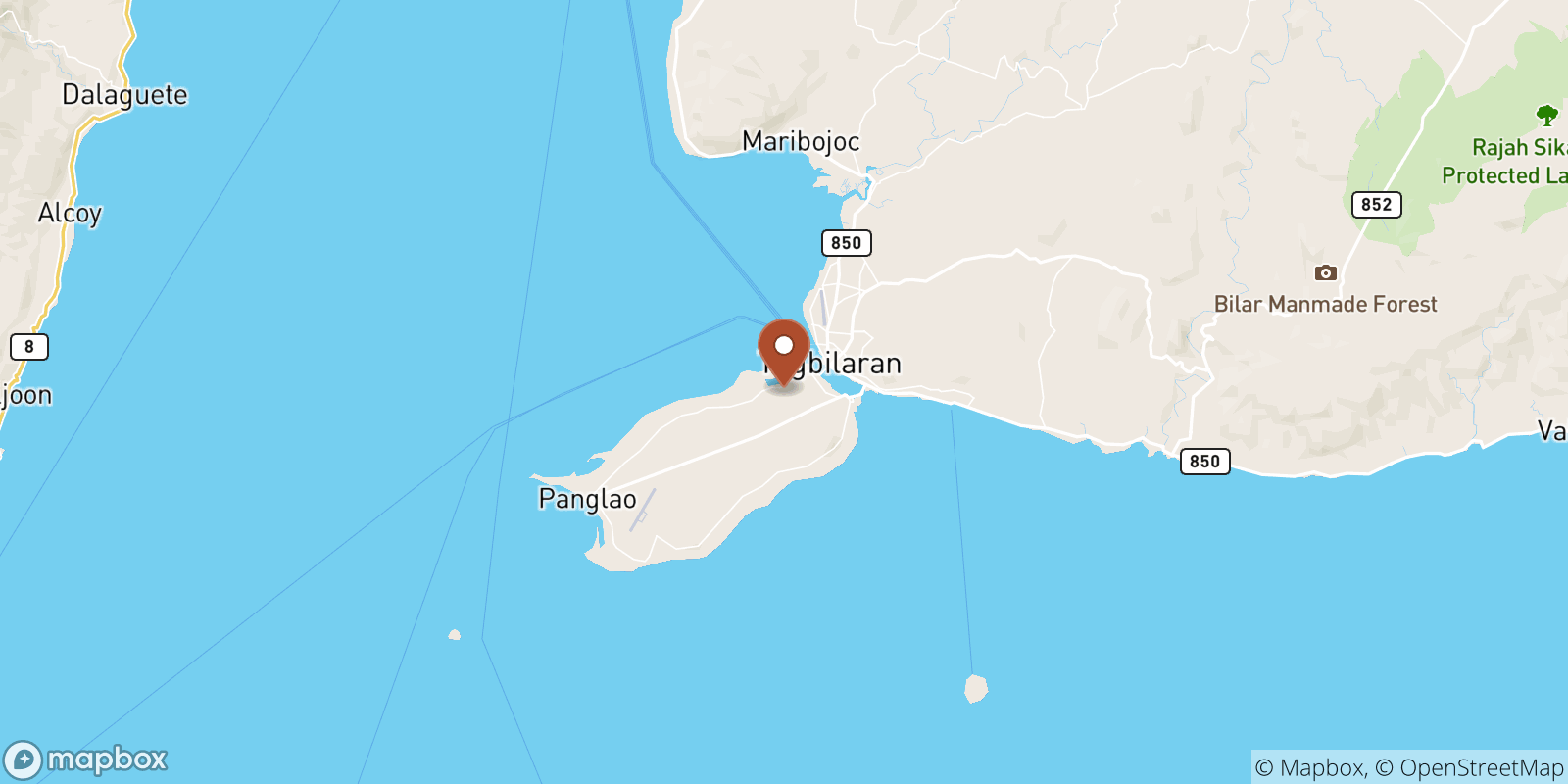 Songculan sea temperature map