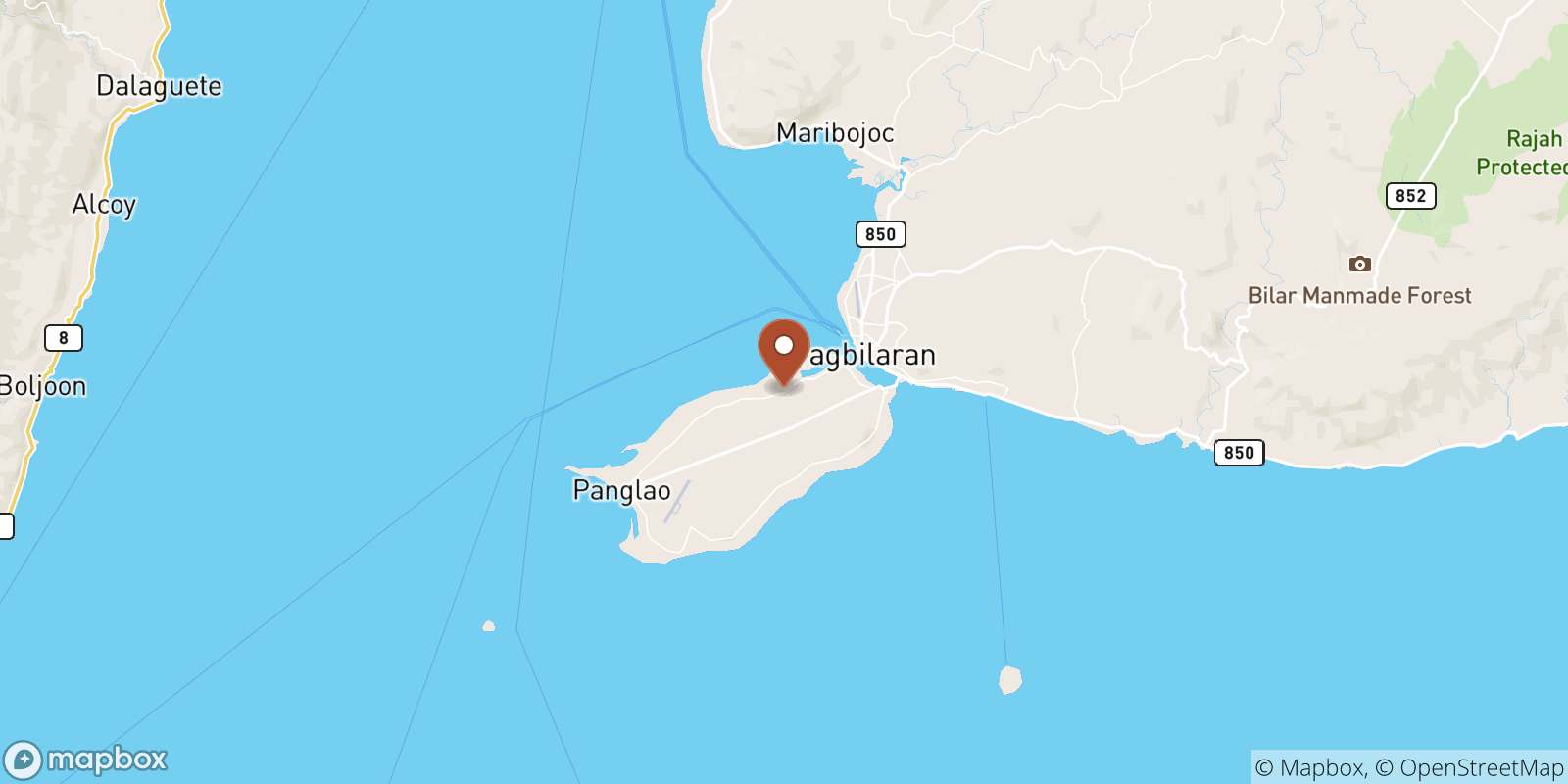 Tabalong sea temperature map
