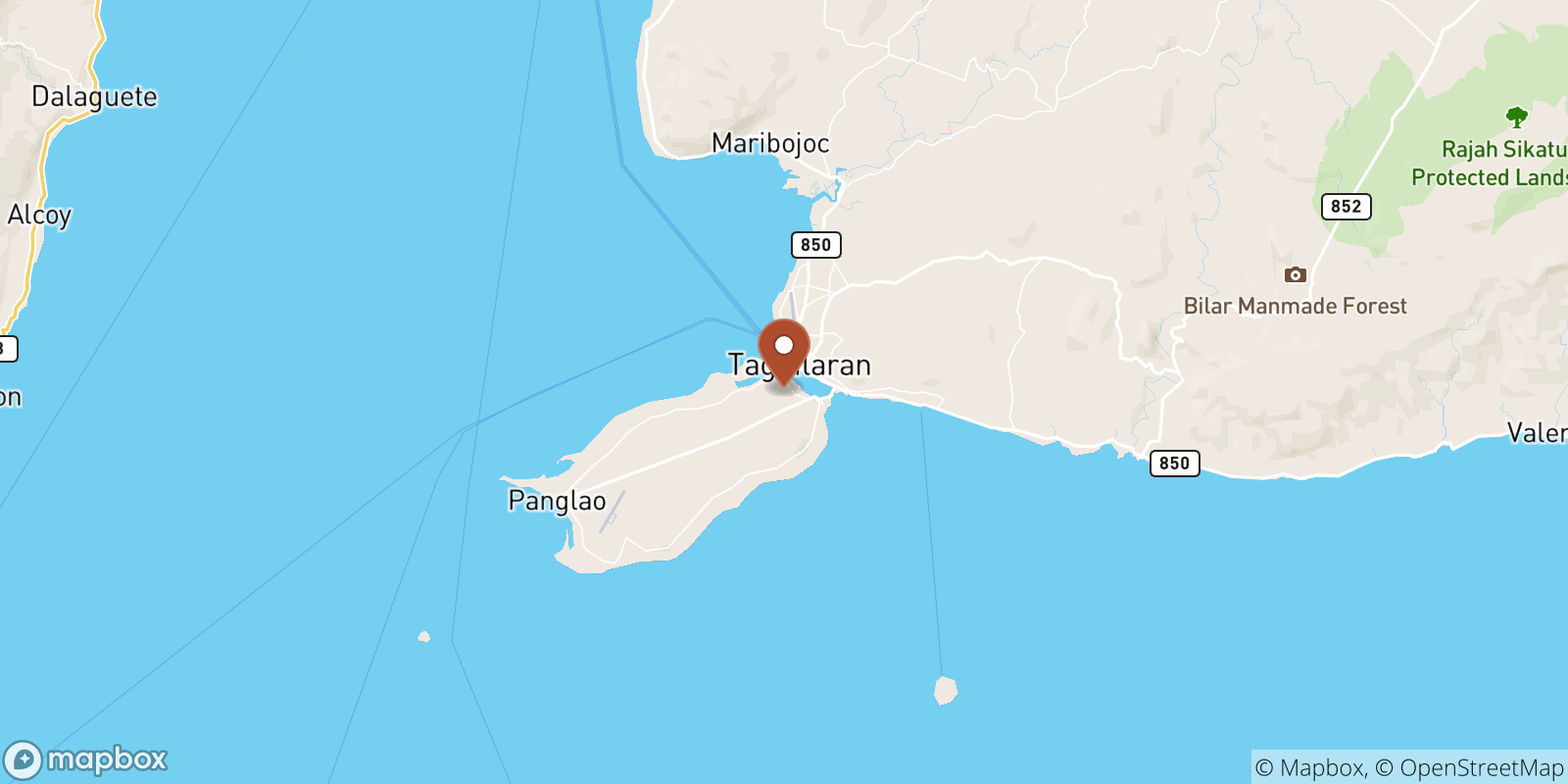Totolan sea temperature map
