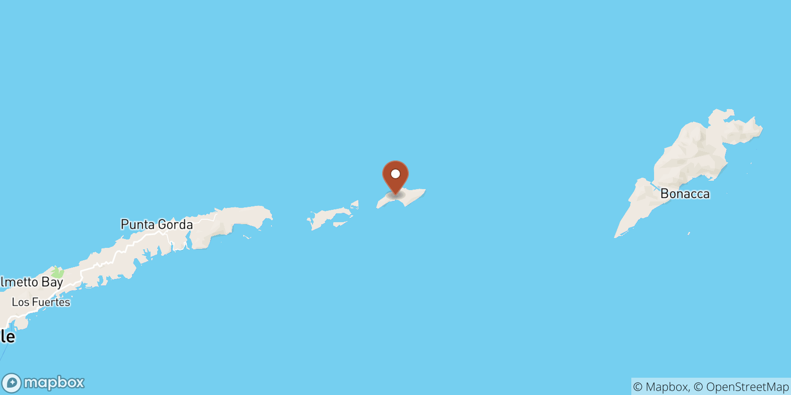 Barbareta sea temperature map