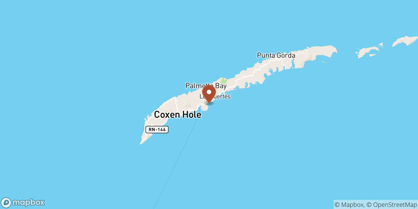 Brick Bay sea temperature map