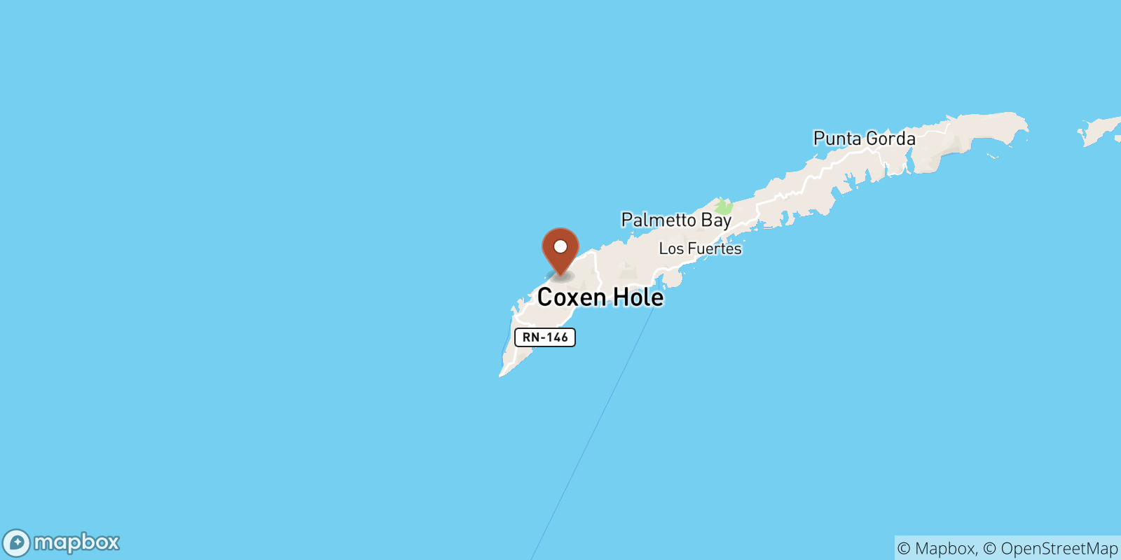Sandy Bay sea temperature map