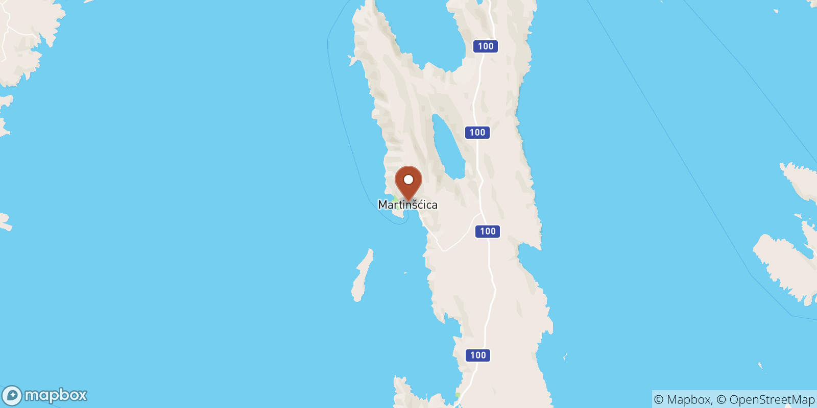 Martinscica sea temperature map