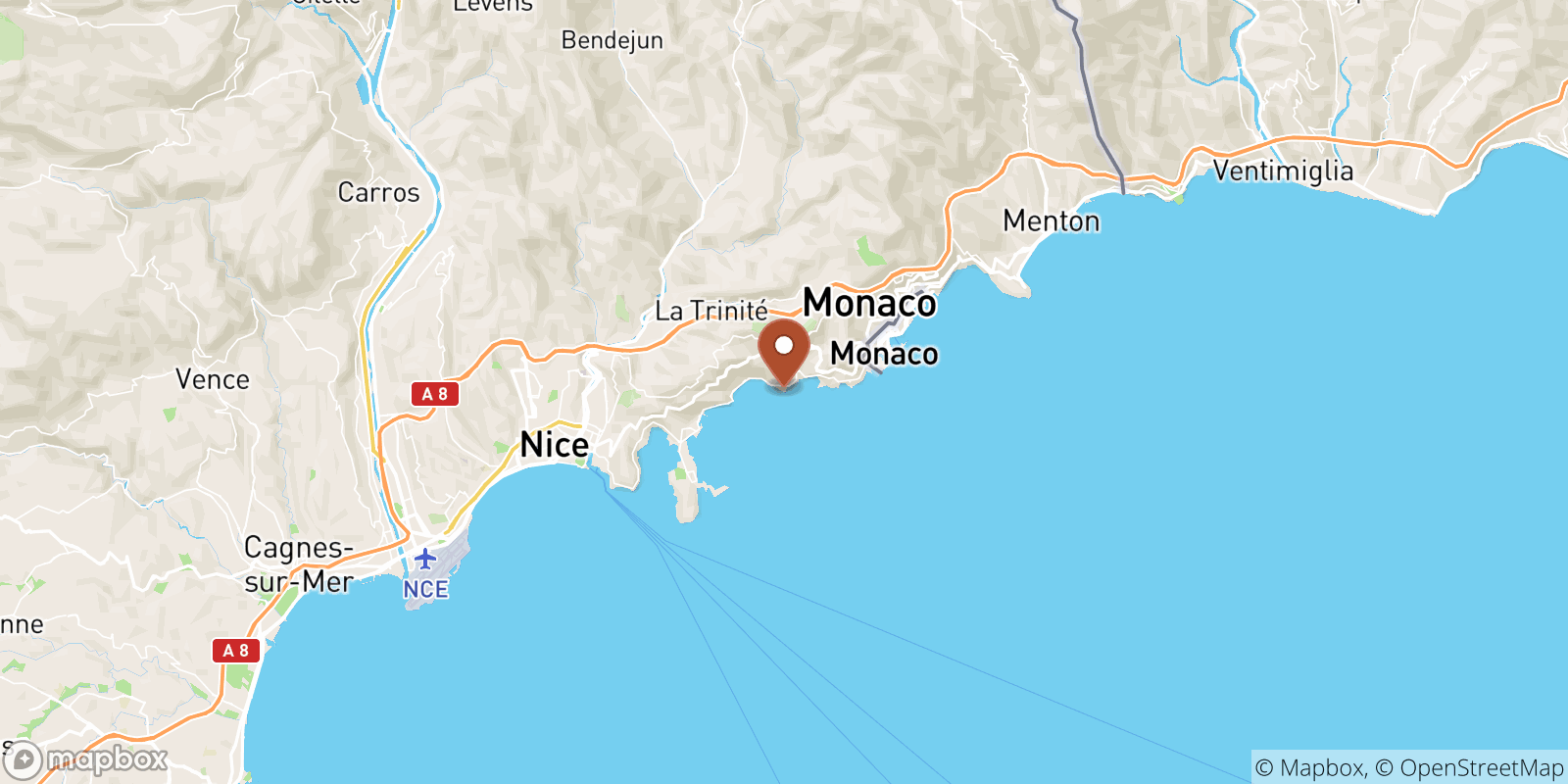 Cap Estel sea temperature map