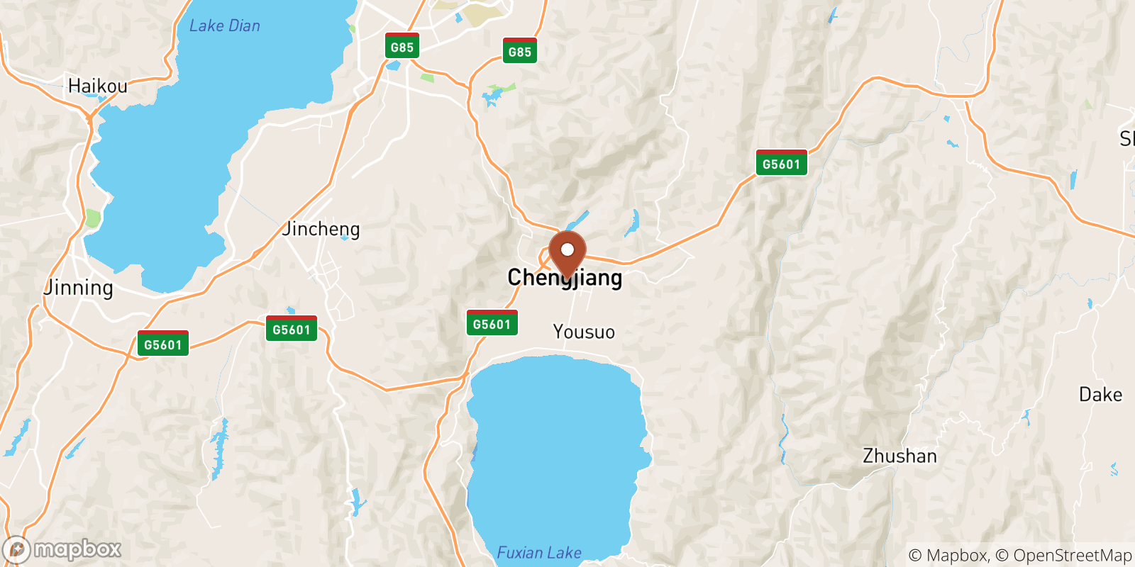 Chengjiang sea temperature map