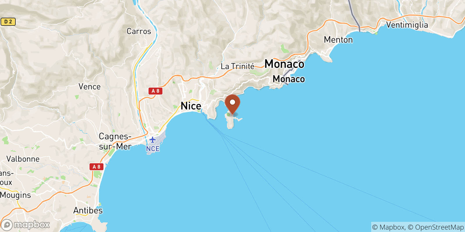 Saint-Jean-Cap-Ferrat sea temperature map