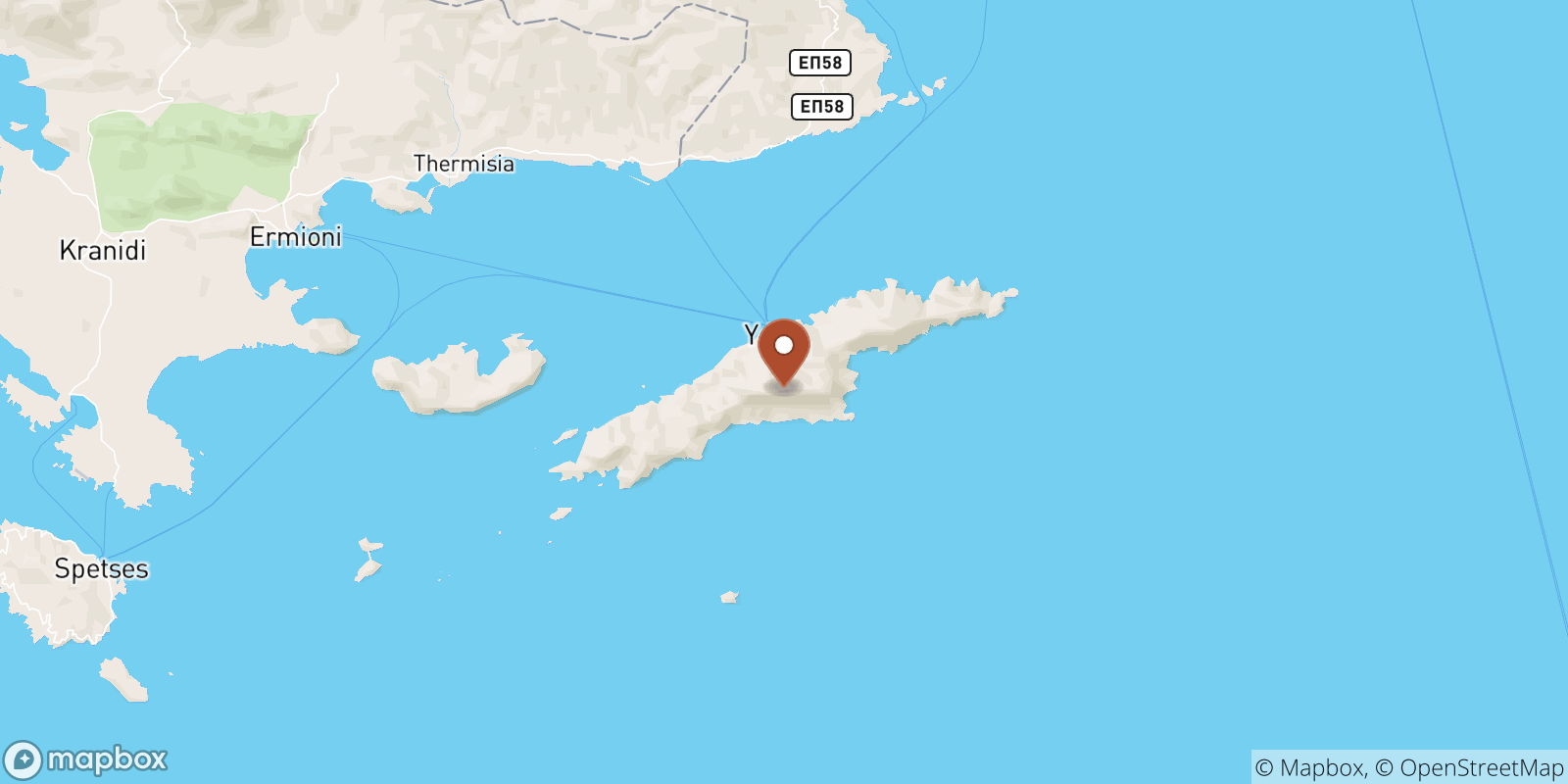 Hydra sea temperature map