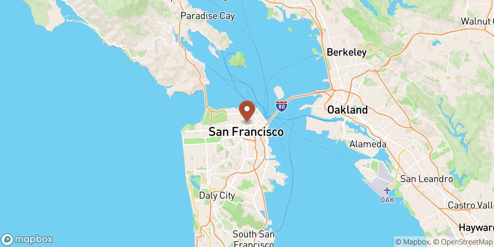 Keren sea temperature map