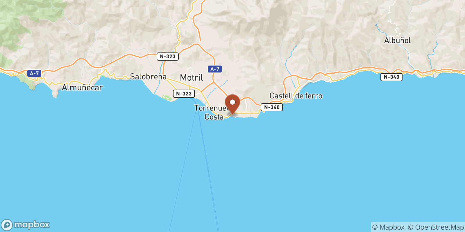 La Chucha sea temperature map