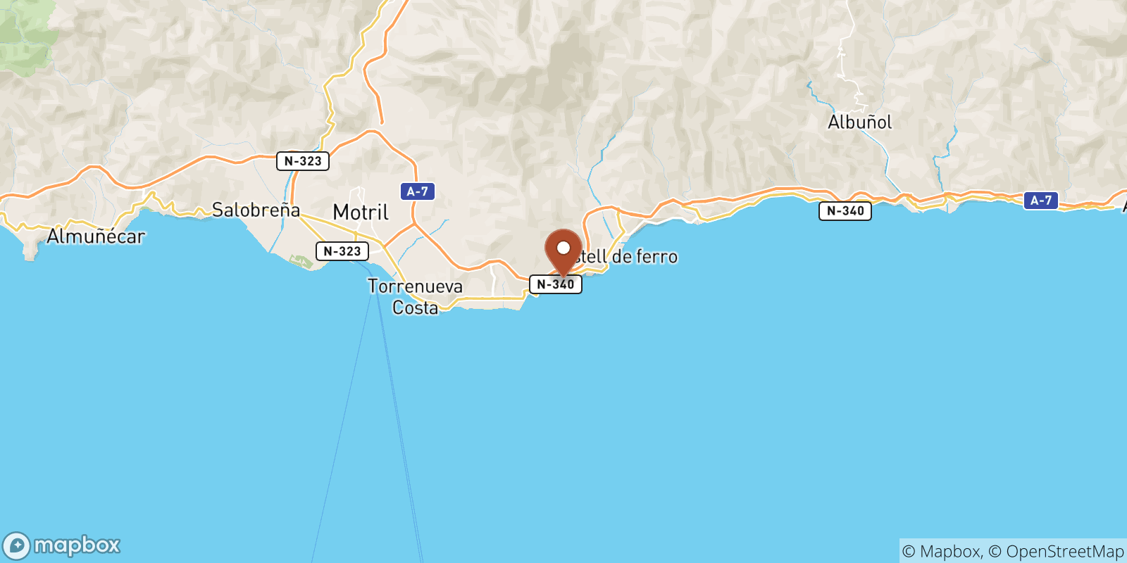 La Rijana Beach sea temperature map