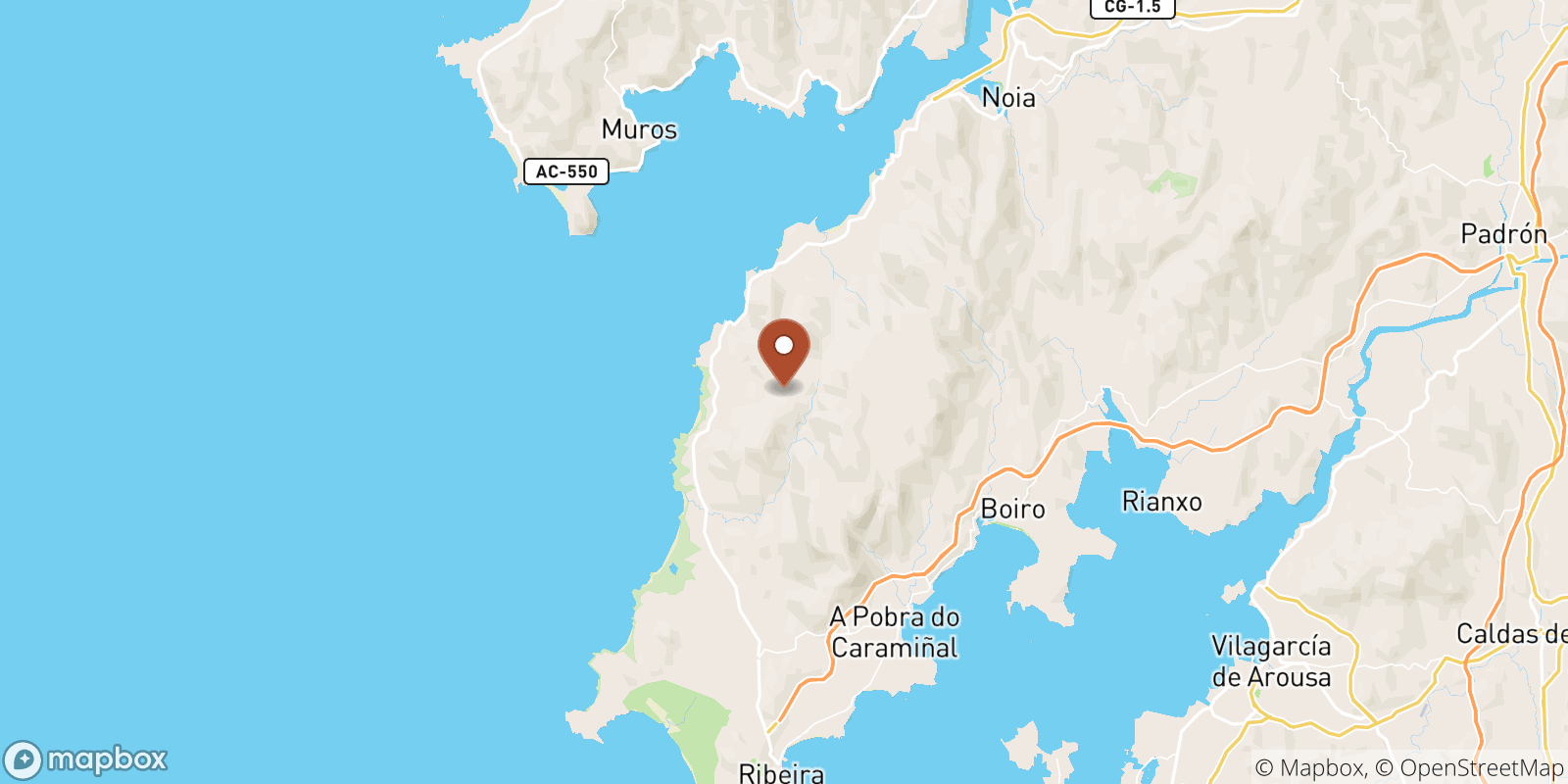Porto Do Son sea temperature map