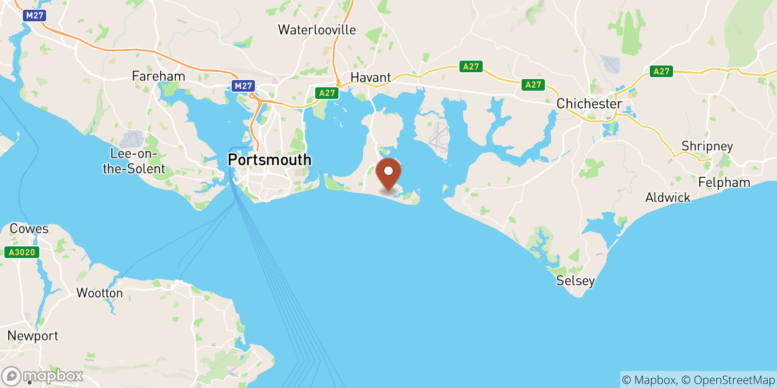 Eastoke sea temperature map