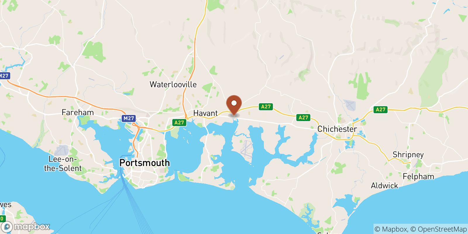 Emsworth sea temperature map