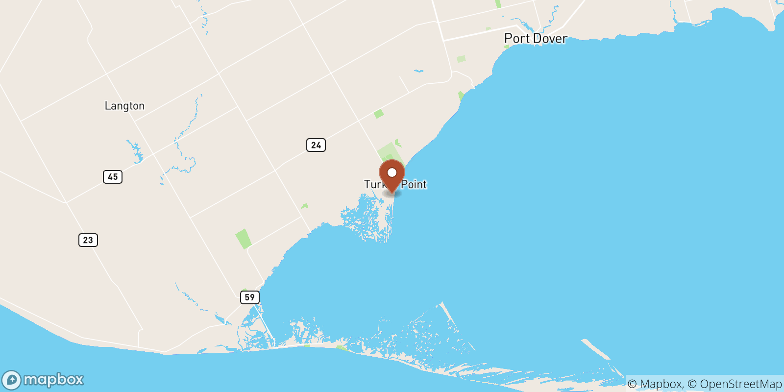 Turkey Point sea temperature map