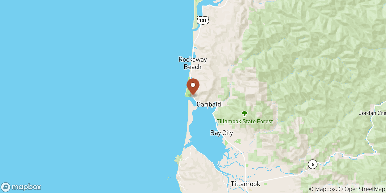 Barview sea temperature map