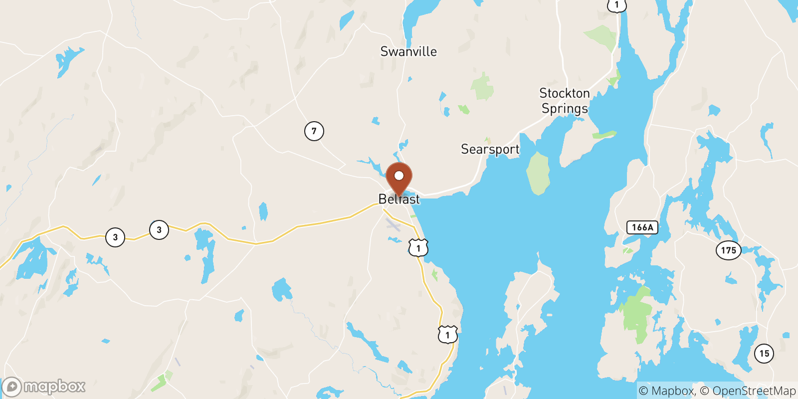 Belfast sea temperature map