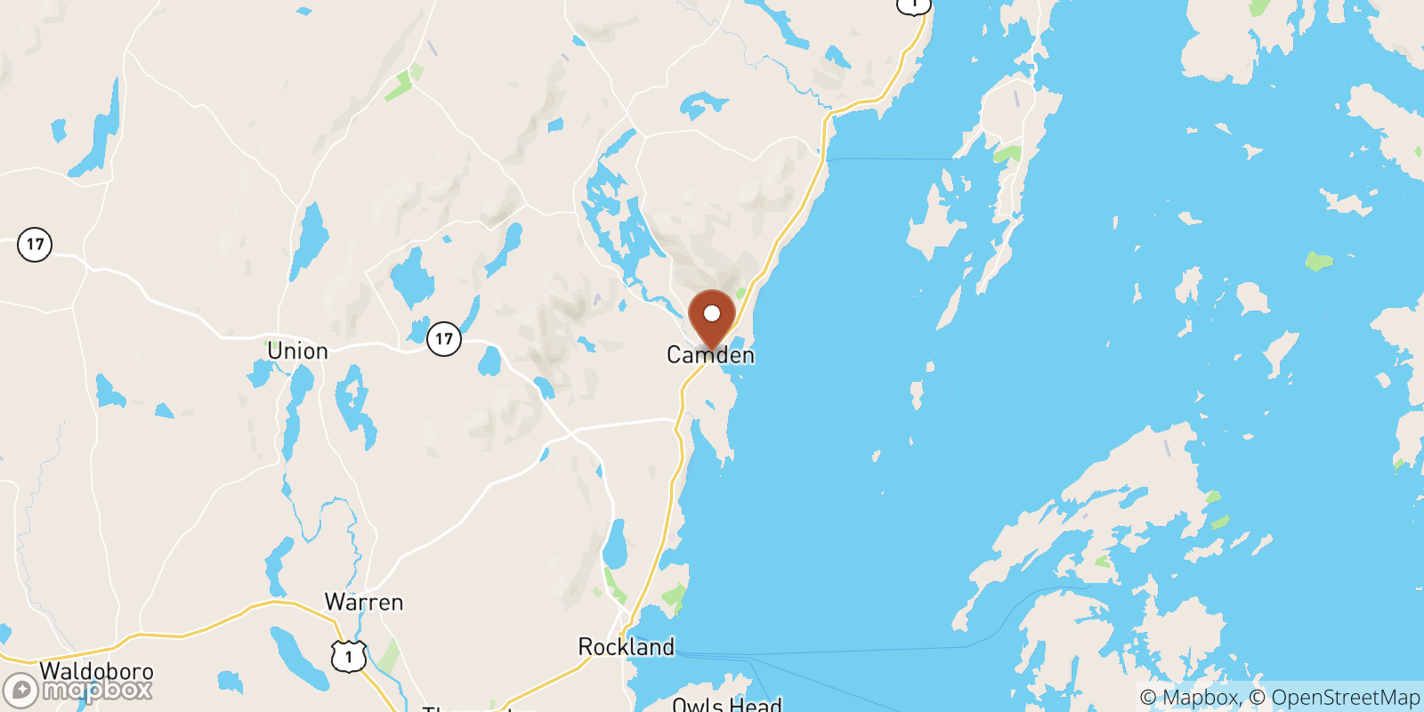 Camden sea temperature map